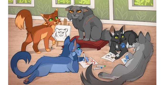 Warrior Cats Club! | Draw, RP, Chat, and Share Art! | Small Online Class  for Ages 12-16